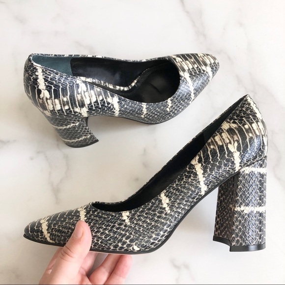 Marc Fisher Razili Snake Embossed Leather Pump 7.5 - Picture 3 of 16